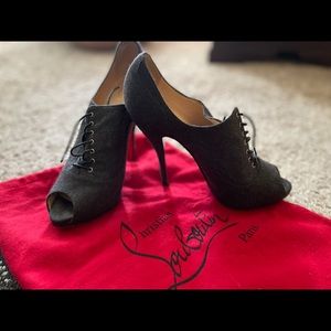 Christian Louboutin peep toe heels